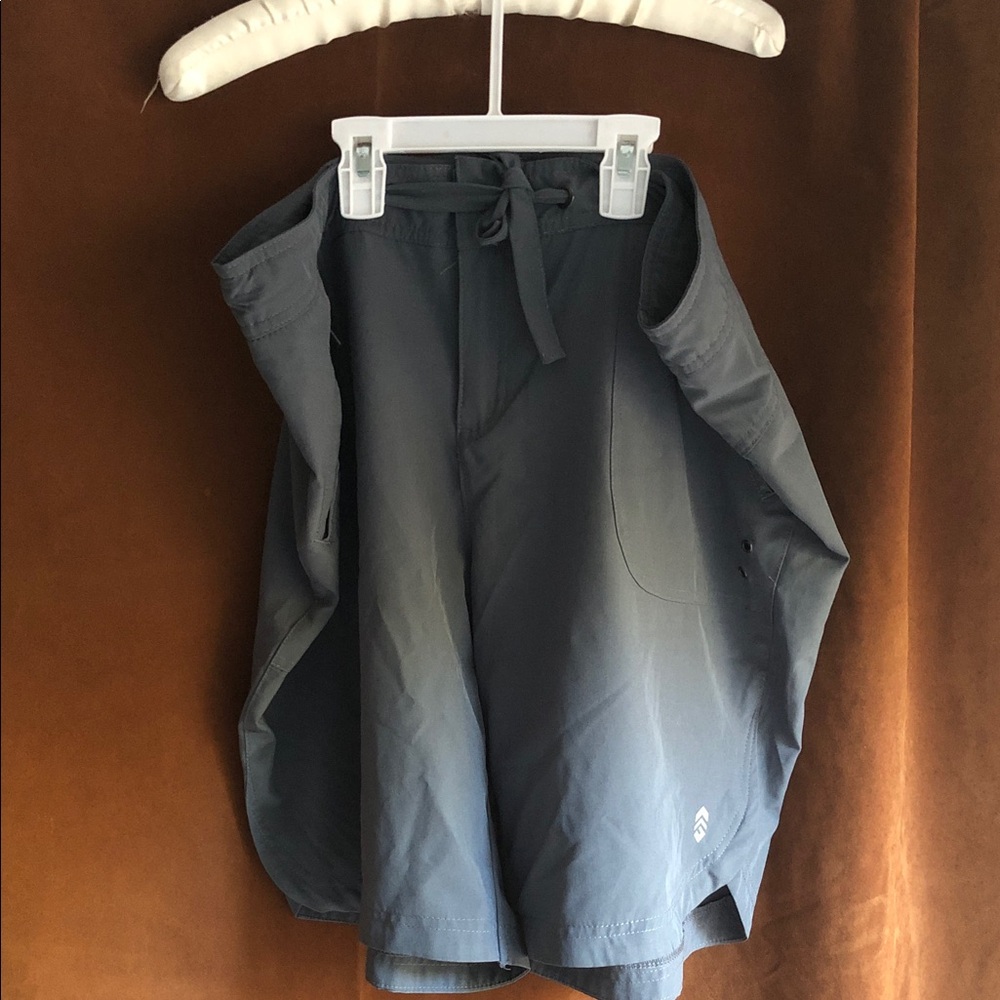 Free Country Slate Gray Women's Athletic Shorts with Drawstring